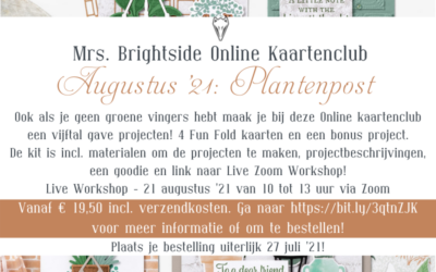 Mrs. Brightside Online Kaartenclub Augustus ’21