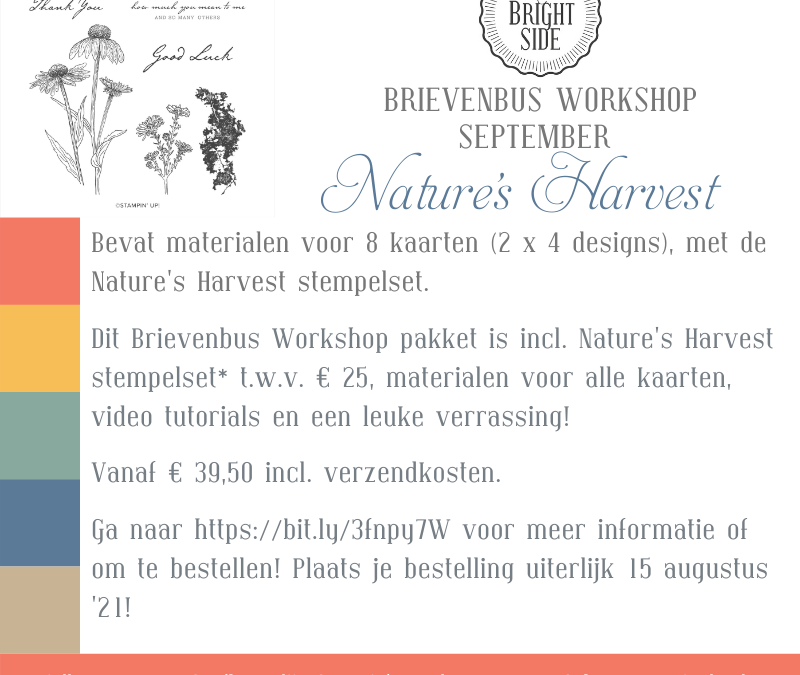 Nature’s Harvest Brievenbus Workshop September ’21
