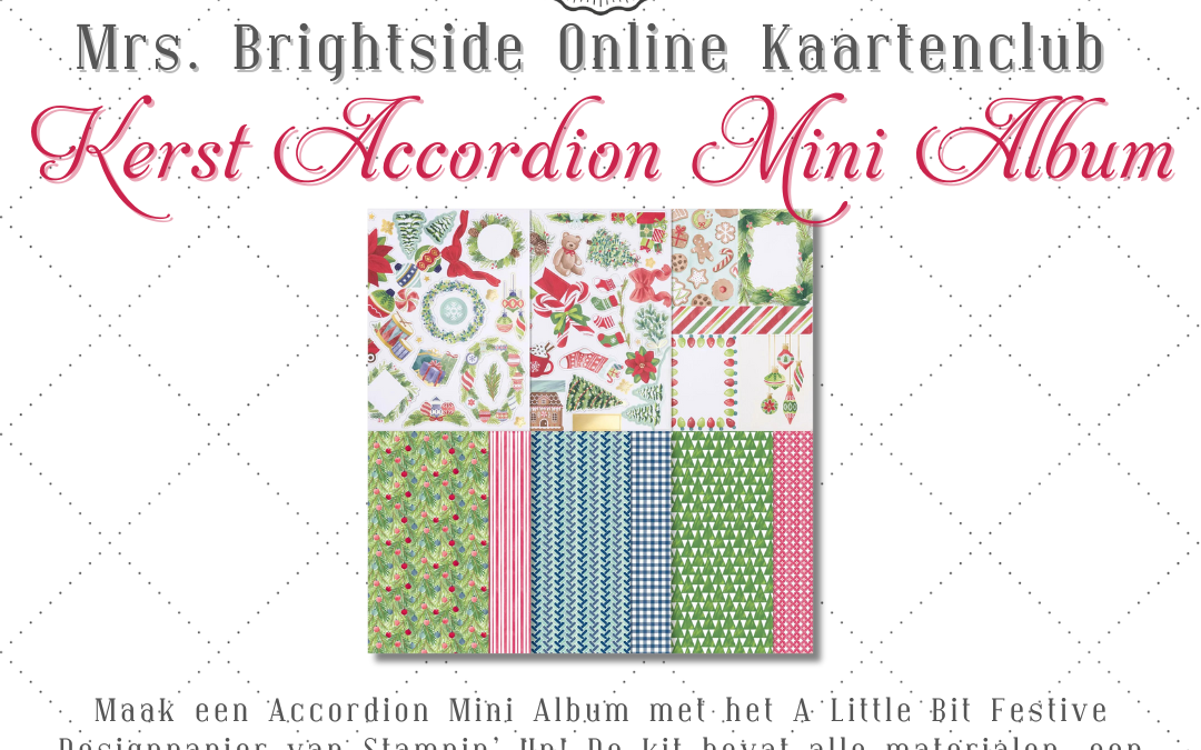 Online Kaartenclub: Kerst Accordion Mini Album