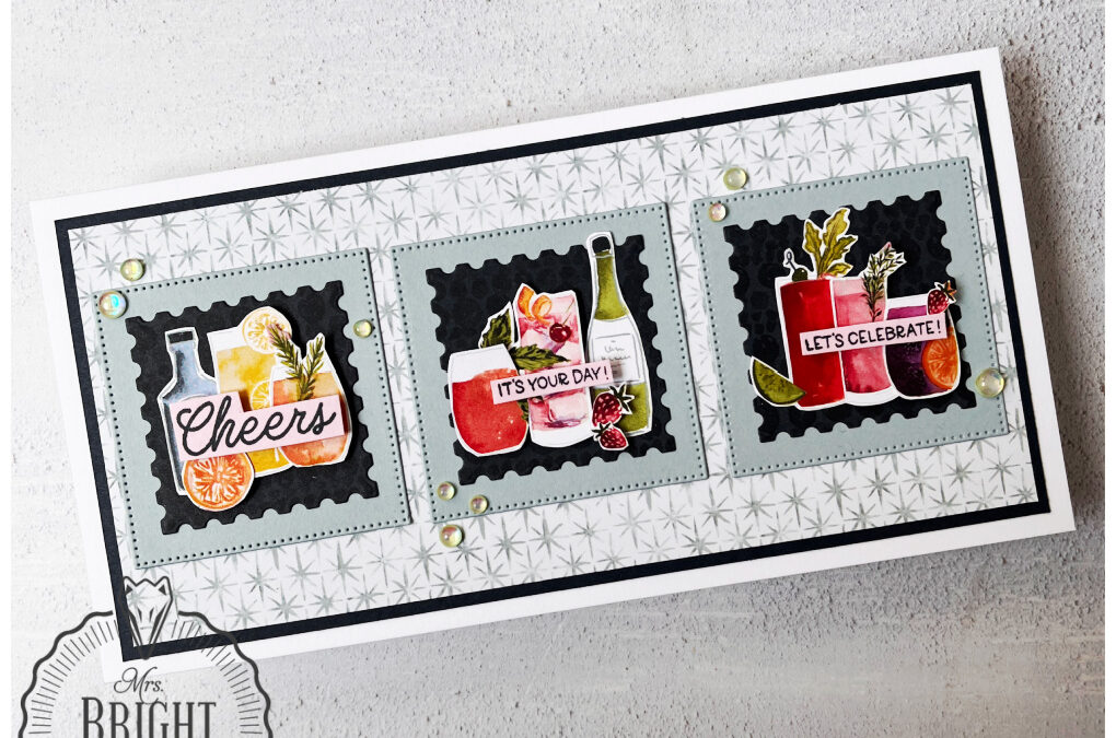 Celebratory Sips Slimline Kaart – Global Stampin’ Videohop