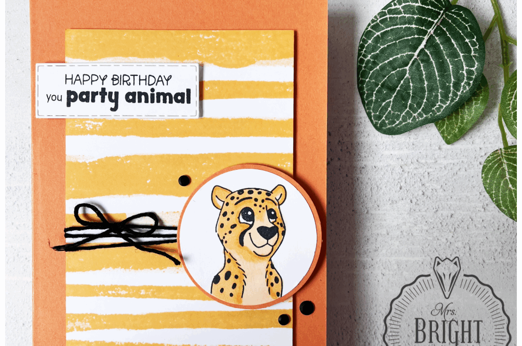 Silly Safari Party Animal Kaart – In the spotlight 1