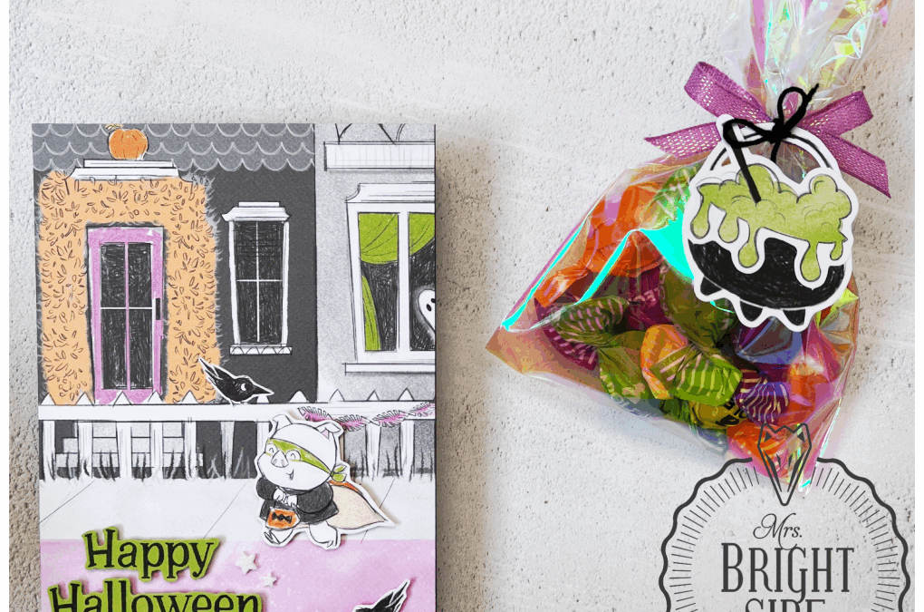 Spooky Halloween kaart en traktatie – In the spotlight 1