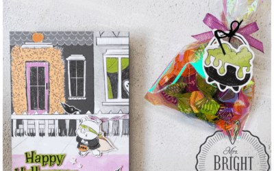 Spooky Halloween kaart en traktatie – In the spotlight 1