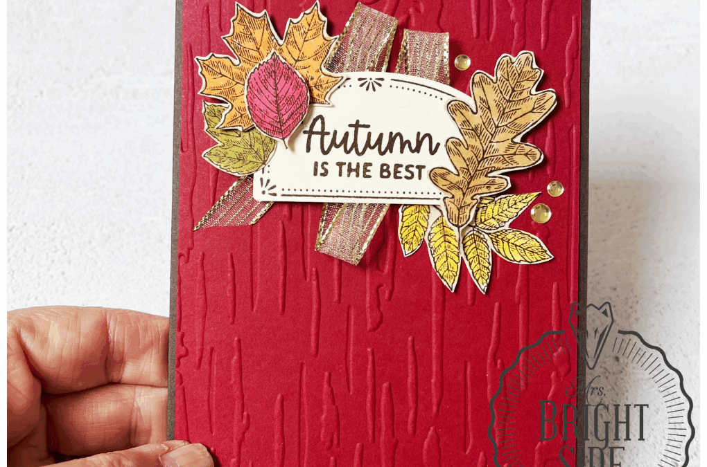 Etched Autumn Wenskaart – Stamping Sunday Bloghop