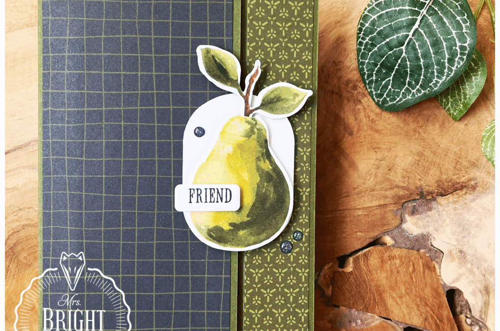 Painterly Pears Masculine Kaart – In the spotlight 3