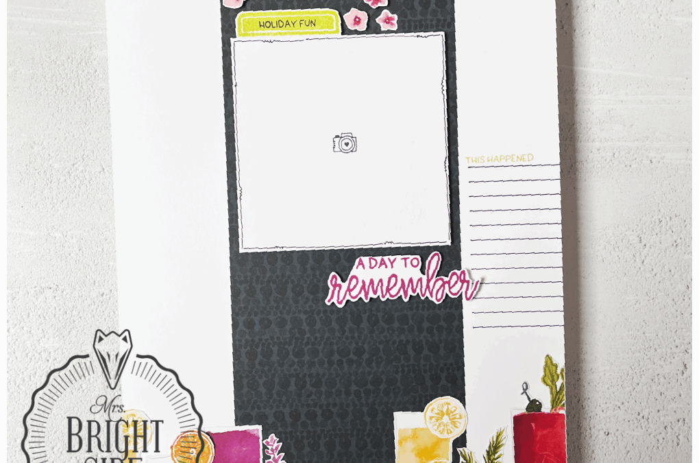 Celebratory Sips Scrap Lay-out – In the spotlight 3