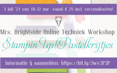 Pastelkrijtjes Online Techniek Workshop Juli ’21